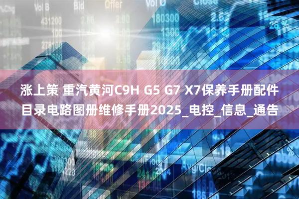 涨上策 重汽黄河C9H G5 G7 X7保养手册配件目录电路图册维修手册2025_电控_信息_通告