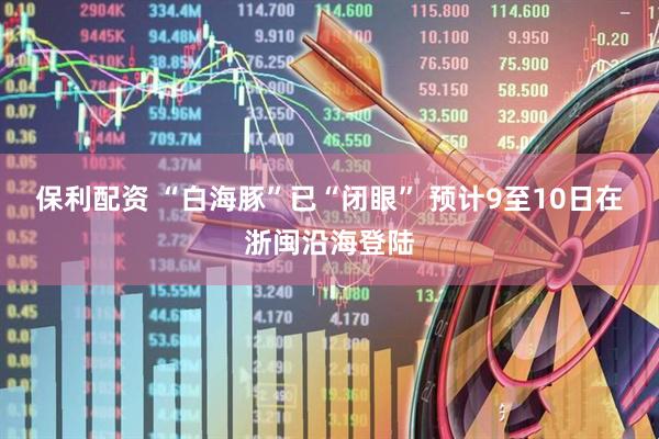 保利配资 “白海豚”已“闭眼” 预计9至10日在浙闽沿海登陆